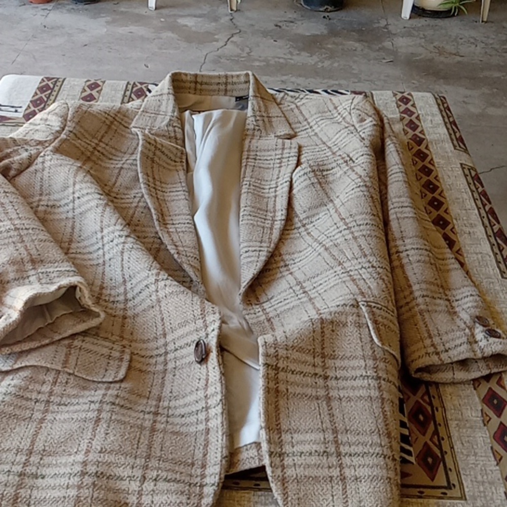 PLAID DKNY JACKET